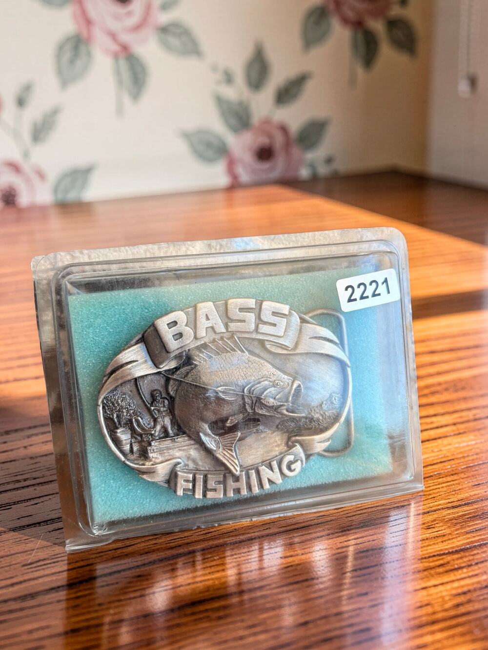 Vintage Siskiyou Bass Fishing Pewter Belt Buckle #2221 NOS Sealed Bergamot USA